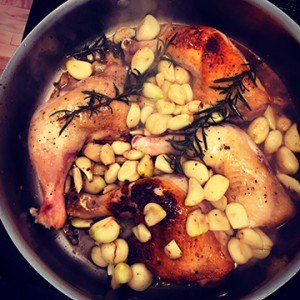 At Home with Inga: Chicken with 40 Cloves of Garlic