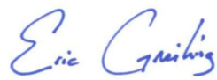 Signature of Eric Greiling