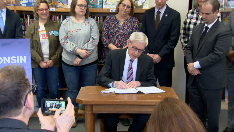 Gov. Tony Evers vetoes a Republican tax cut.