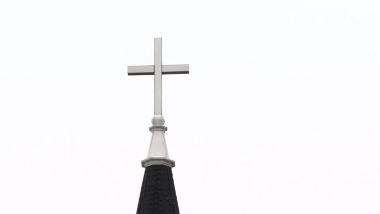 Steeple at St. John's Lutheran Church in Johnson Creek on Easter Sunday April 12, 2020. Worshipers tuned in to the service from their car radios while maintaining social distancing. Steeple at St. John's Lutheran Church in Johnson Creek on Easter Sunday April 12, 2020. Worshipers tuned in to the service from their car radios while maintaining social distancing.