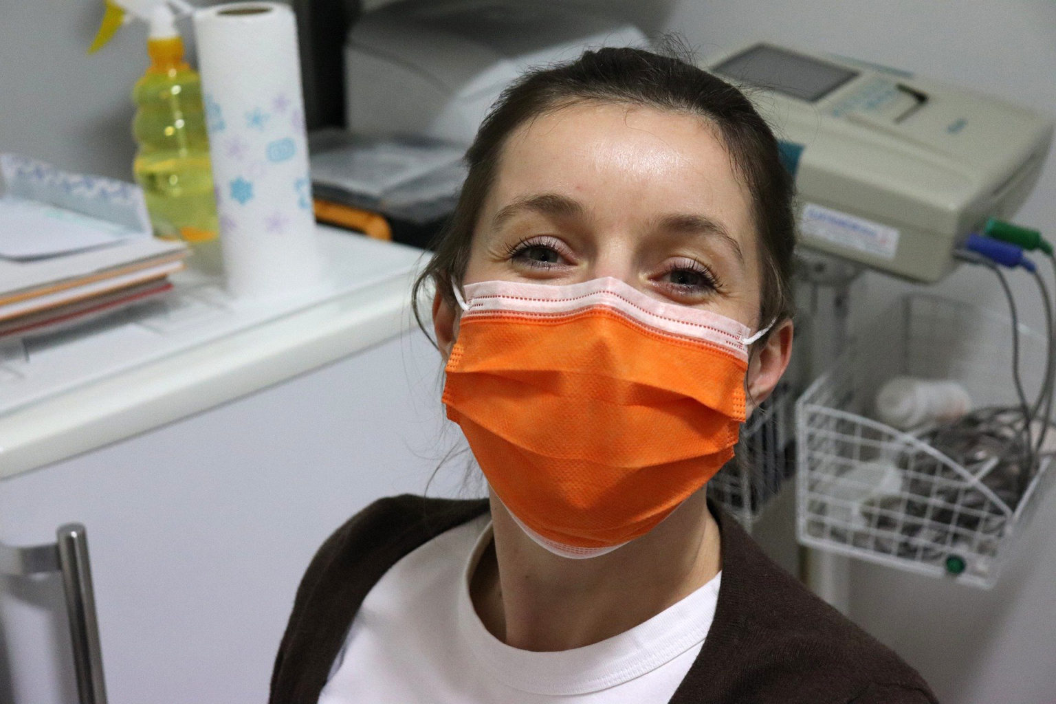 Nurse with surgical mask