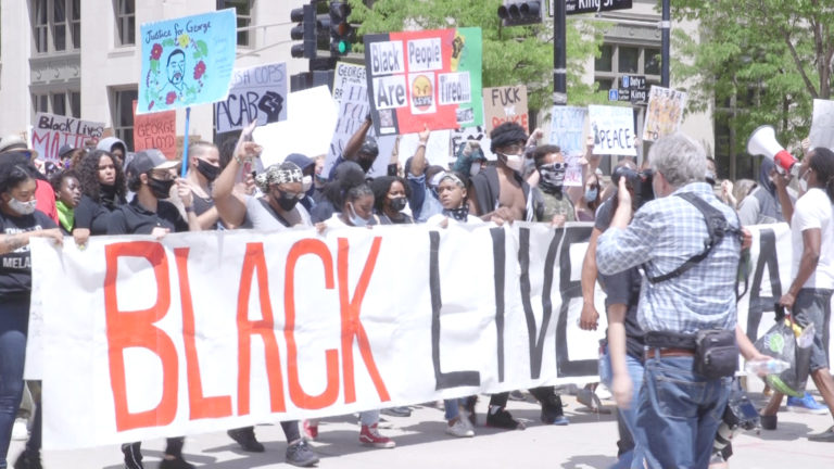 Protesters in Madison