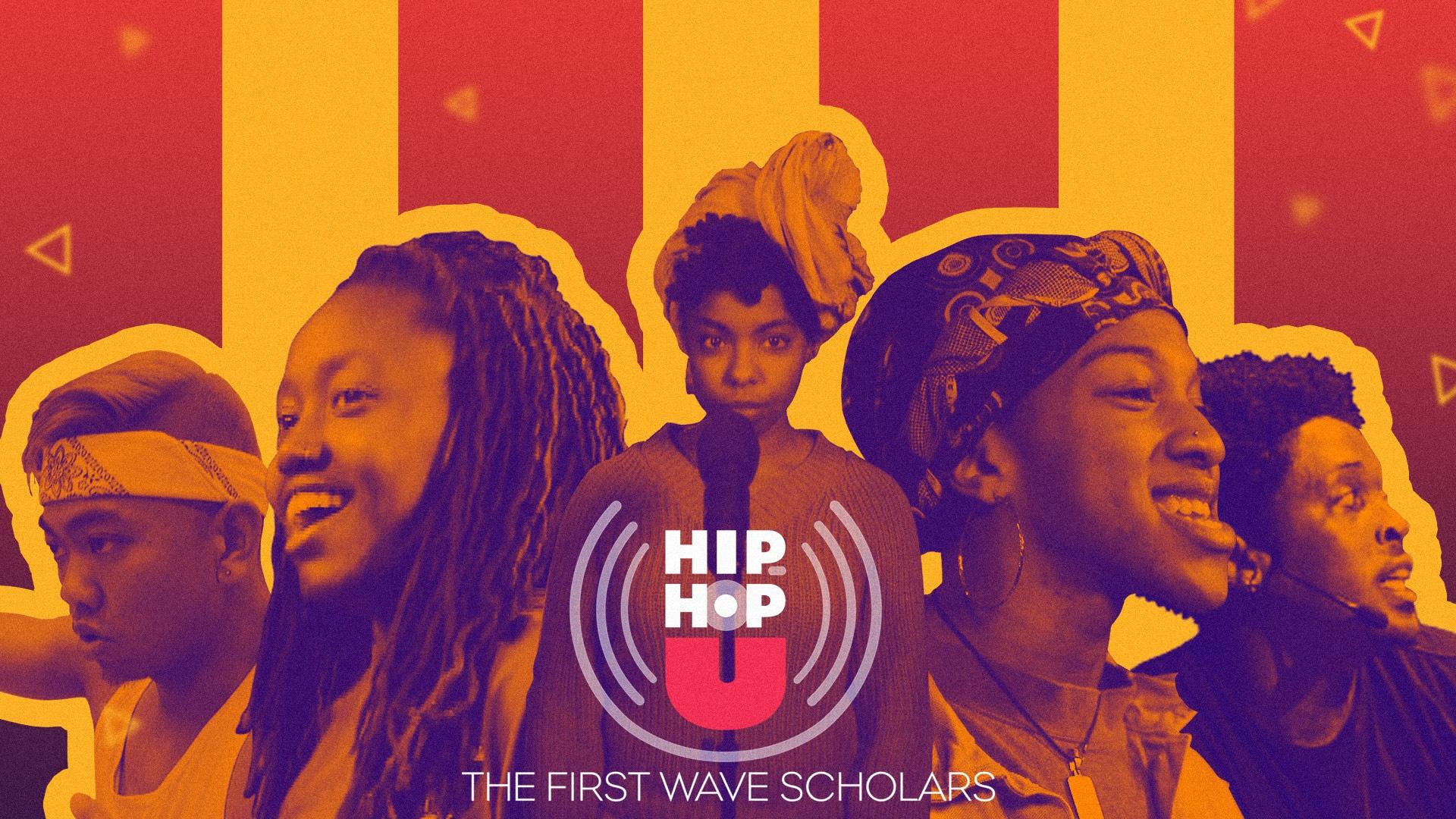Photo illustration of five First Wave performers