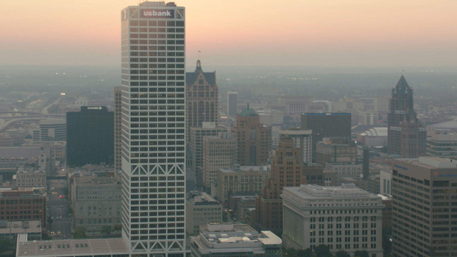 Milwaukee skyline. 