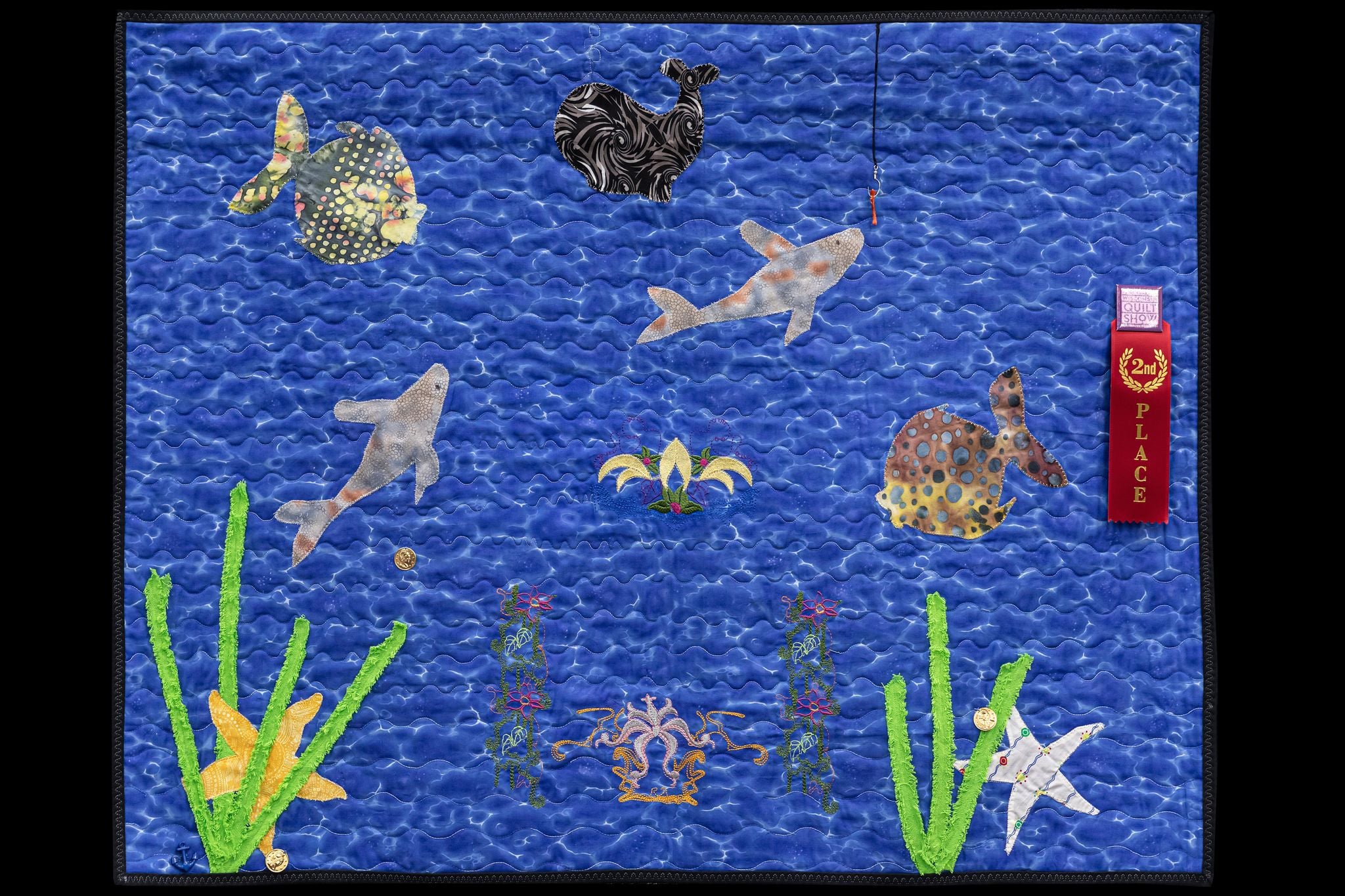 2020 Kid's challenge entry, The Underwater Kingdom quilt