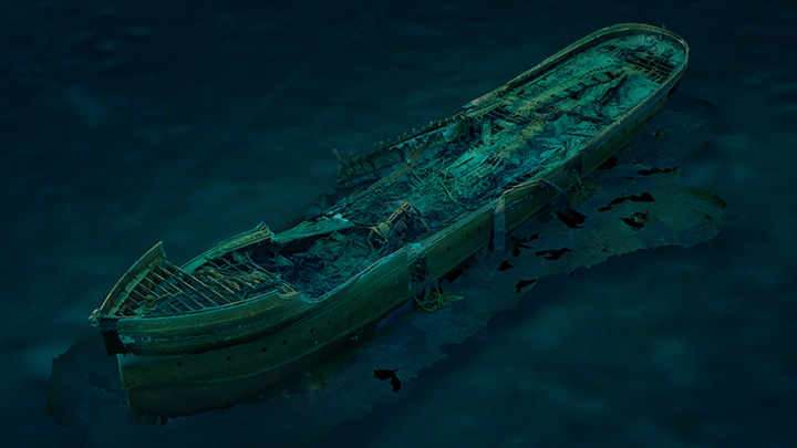 Illustration of the SS Wisconsin Wreck