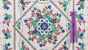 Spring Breeze the 2020 Best of Show Quilt, created and quilted by Barbara Clem of Rockford, Illinois.