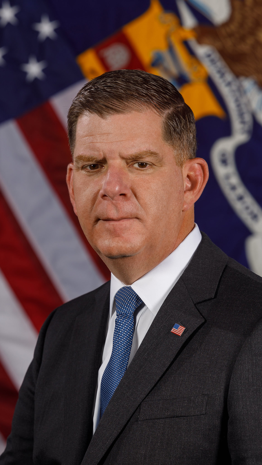 An official portrait of U.S. Secretary of Labor Marty Walsh