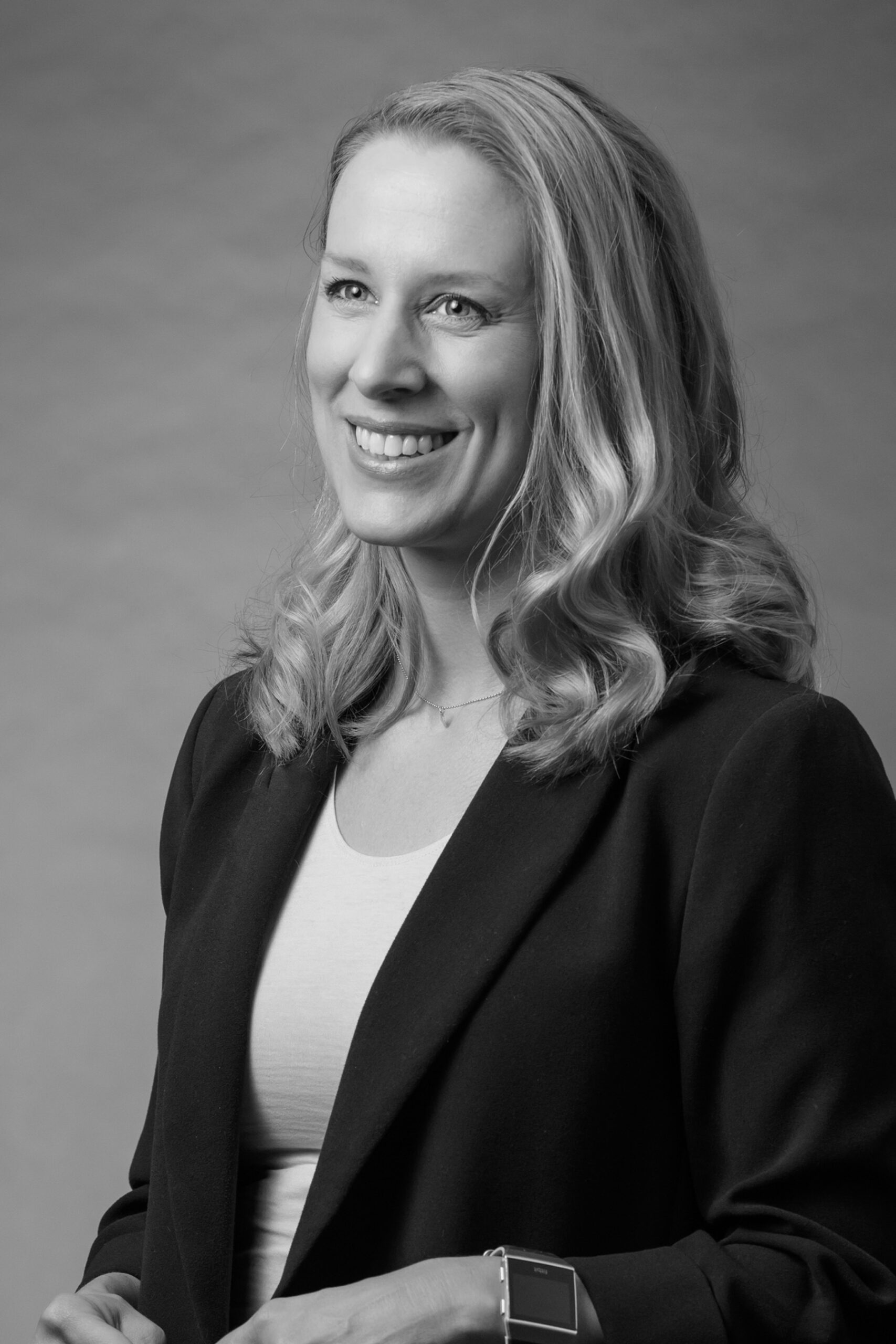 Black and white portrait of Legacy Giving Manager, Brea Pautsch