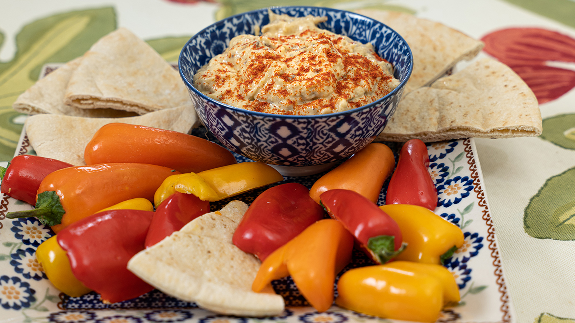 A bowl of Baba Ghanoush