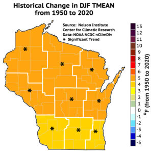 Climate Change Is Warming Wisconsin Winters Faster Than Other Seasons