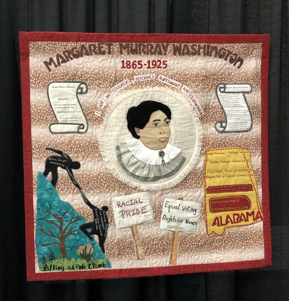 A historic quilt of Margaret Washington.