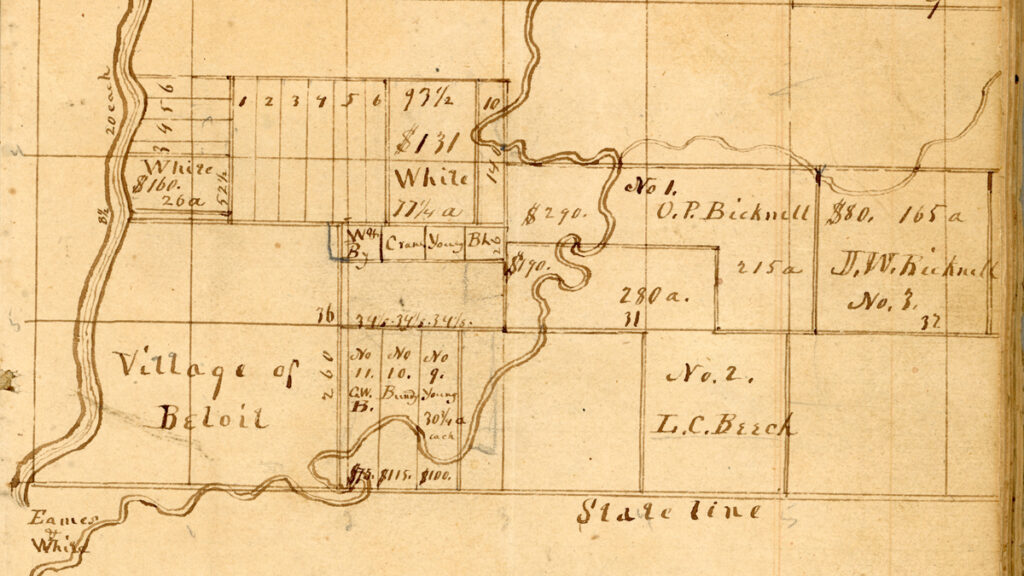 A map of the Village of Beloit.