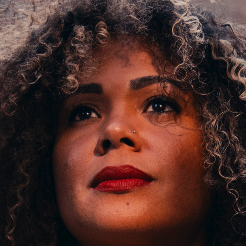 Claudia De la Cruz poses for a portrait.