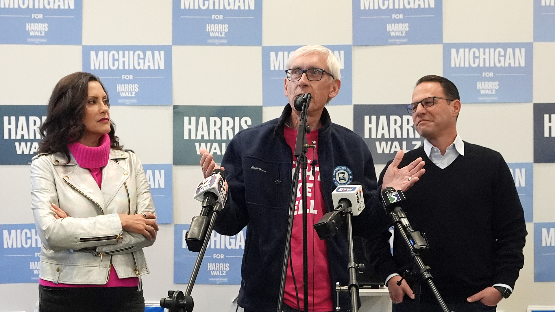 Amid worries the 'blue wall' may be cracking, Democratic governors