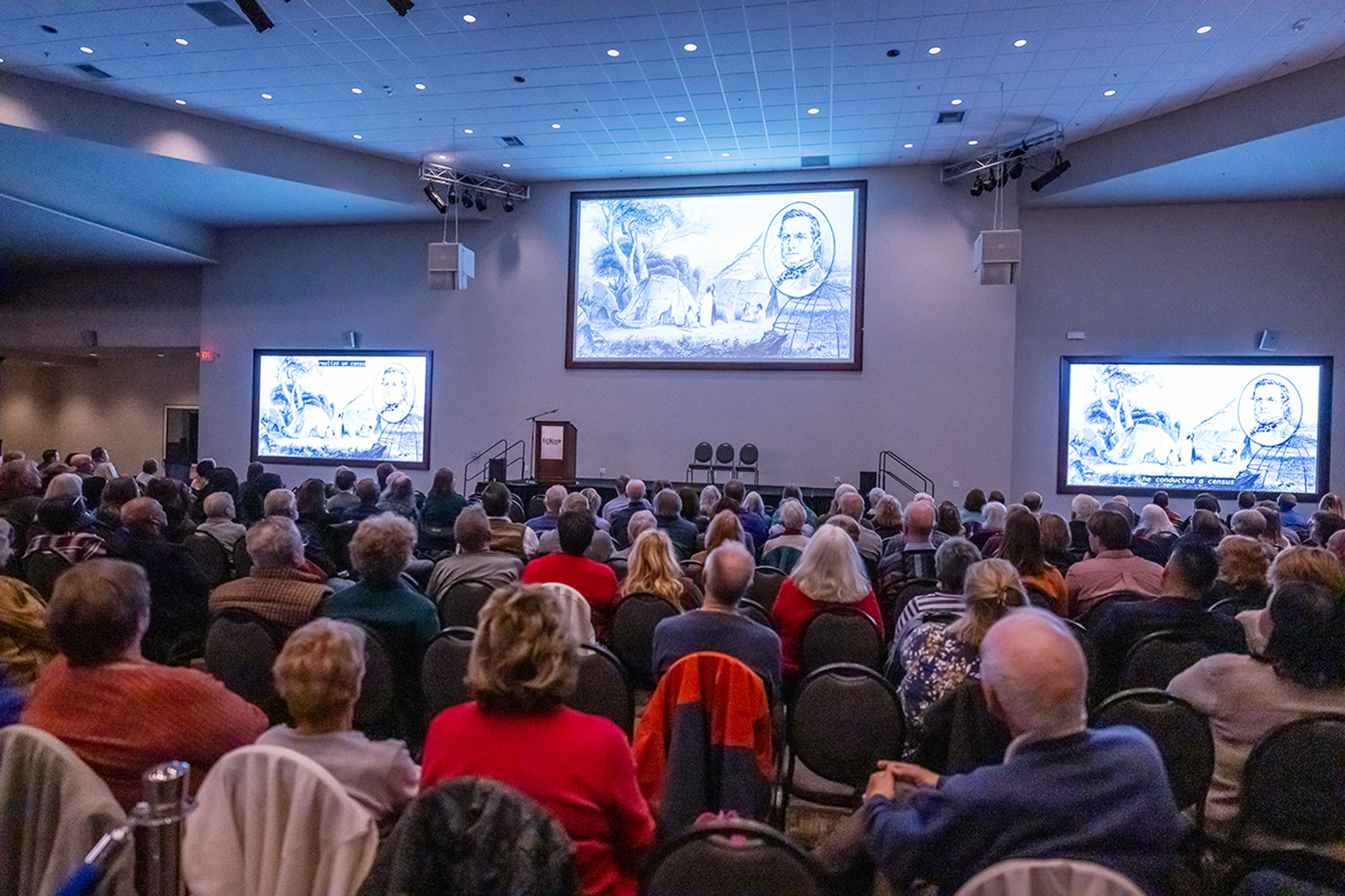 More than 350 Beloiters gathered for the highly anticipated community premiere of Wisconsin Hometown Stories: Beloit at the Eclipse Center. (Source: PBS Wisconsin)