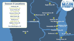 Season 5 locations of John McGivern's Main Streets.