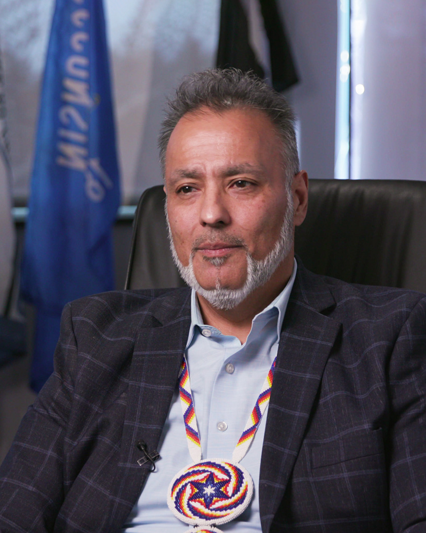 Indigenous Affairs Reporter Erica Ayisi interviews Ho-Chunk President Jon Greendeer, pictured here, about University of Wisconsin-Madison’s Tribal Educational Promise for Wisconsin’s Native students. (Source: PBS Wisconsin)