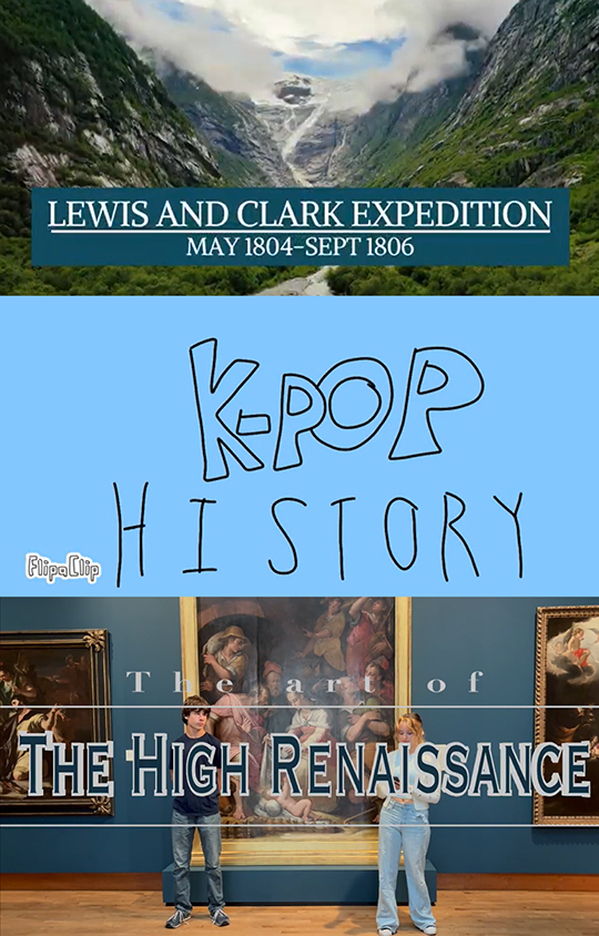 A collage of titles from student documentaries on a wide range of topics. (Source: PBS Wisconsin Education)